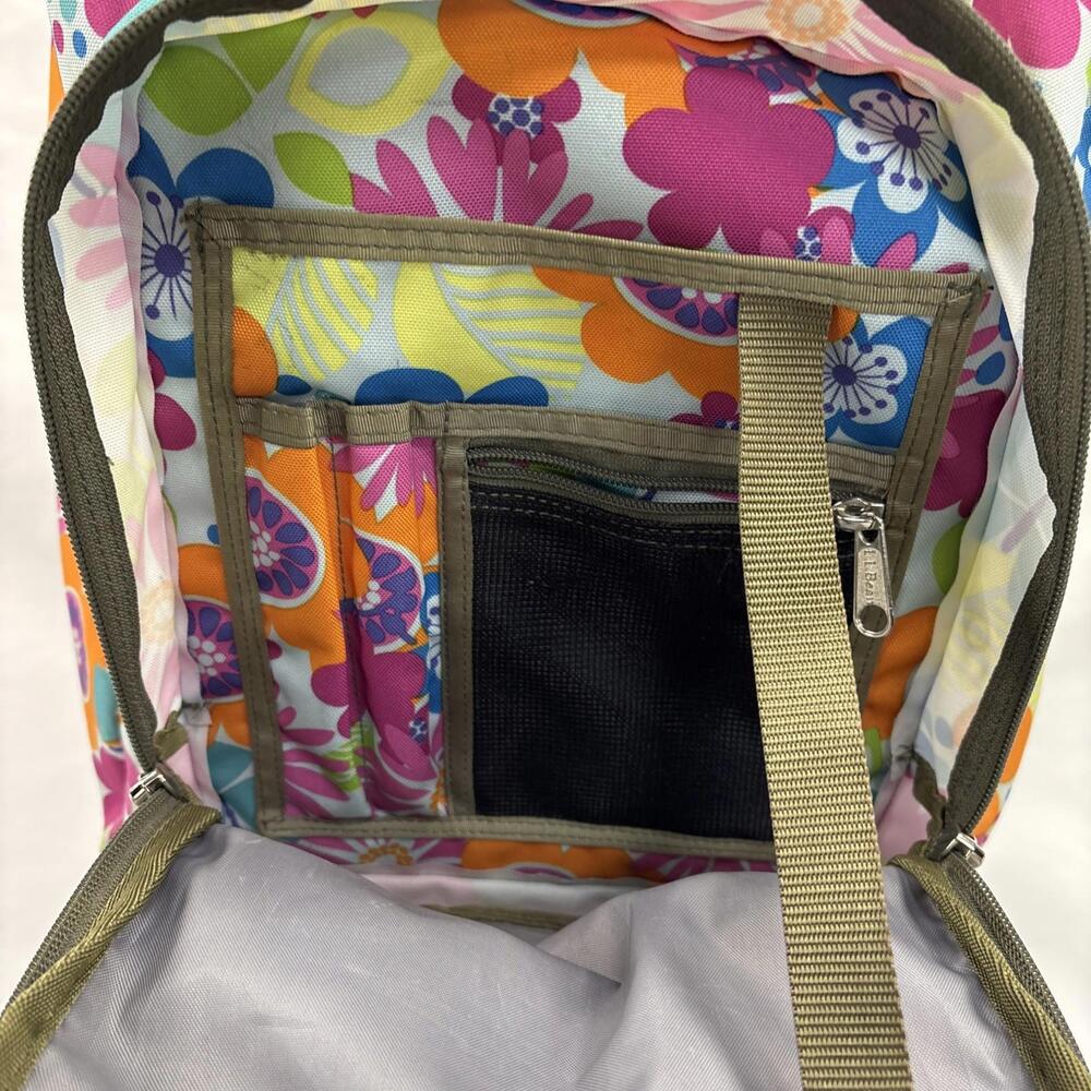 L.L.Bean Deluxe Backpack - Retro Flower Print - Picture 7 of 9